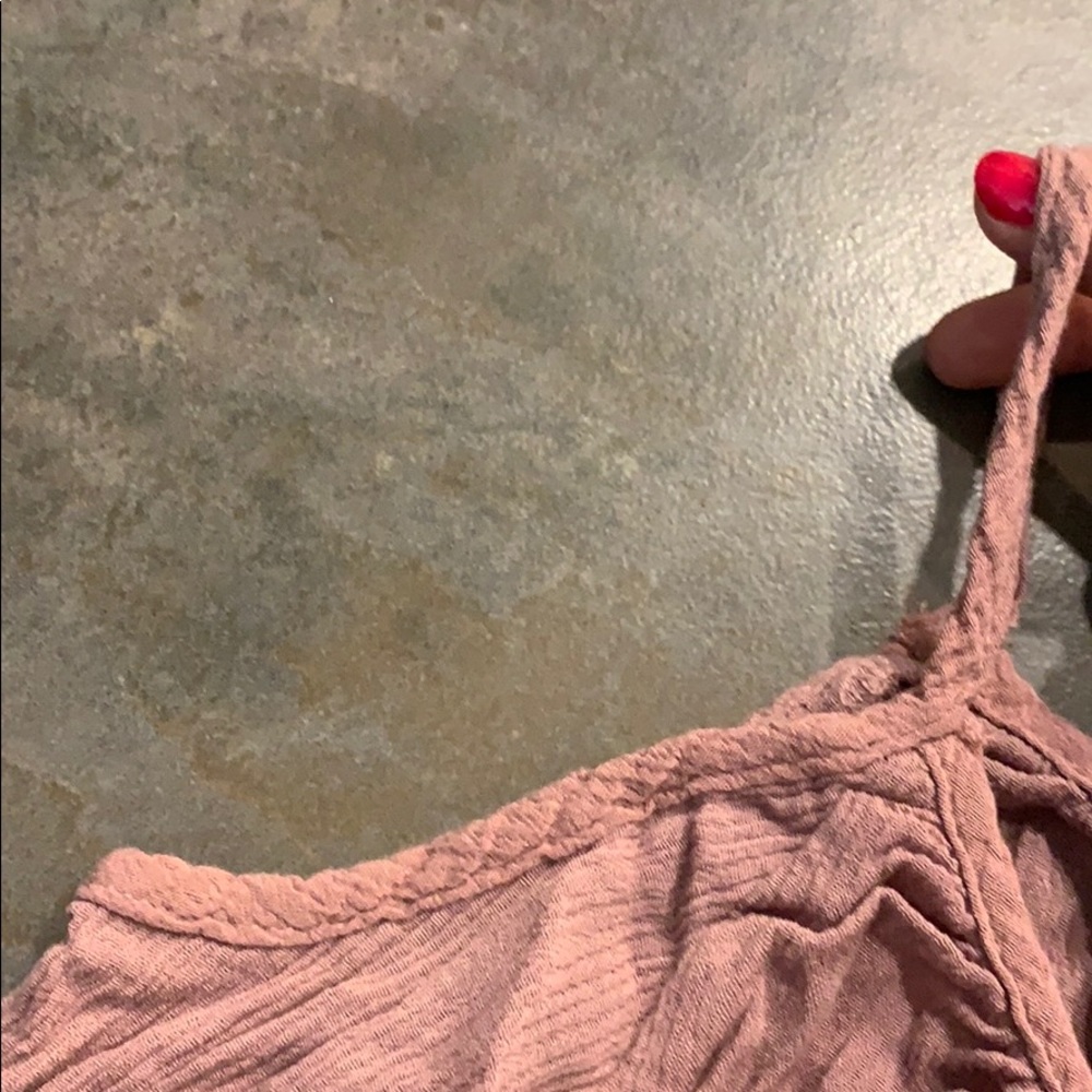Charlotte Russe Womens M Pink Romper w/ detailing - Picture 4 of 6
